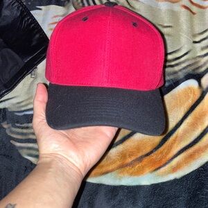 Red and Black Baseball Cap